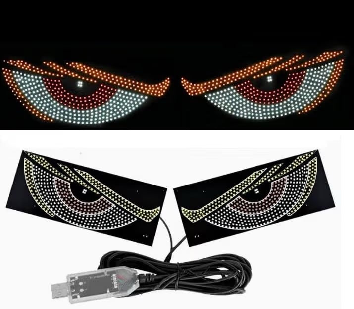 Devil Eyes LED Car Lights – 11 Dynamic Modes