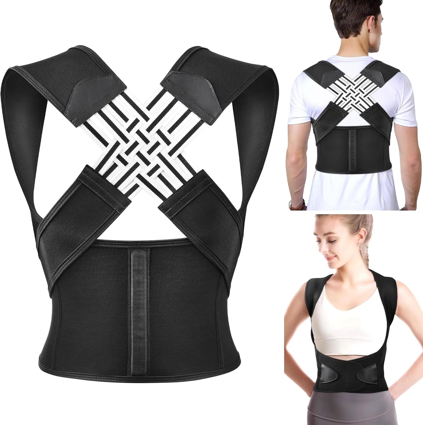 Posture Corrector Belt for Back & Shoulders (Unisex)