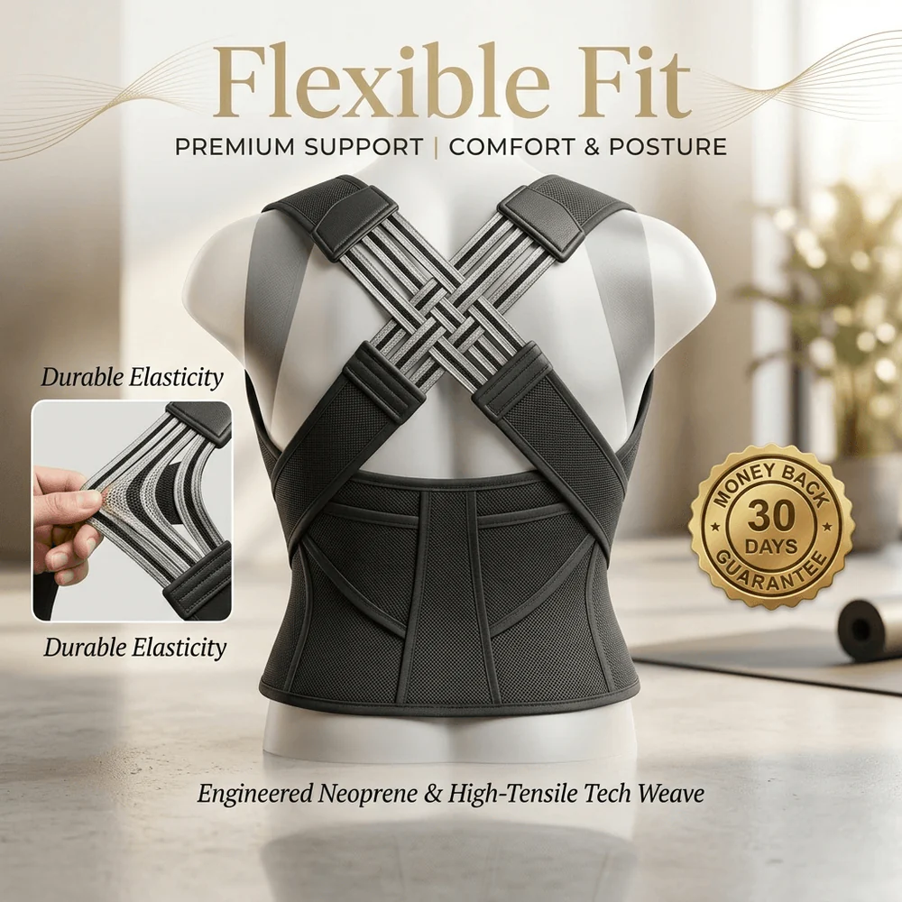 Posture Corrector Belt for Back & Shoulders (Unisex)