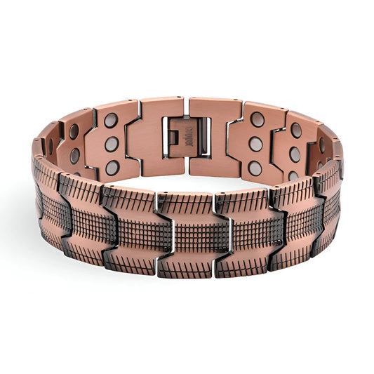 Premium Copper Link Bracelet for Men – Stylish & Powerful Look