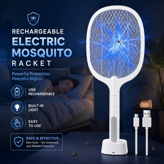 Rechargeable Electric Mosquito Racket
