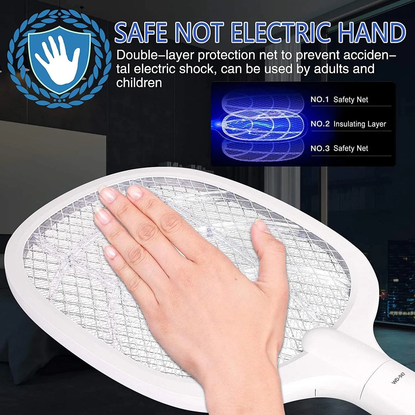 Rechargeable Electric Mosquito Racket