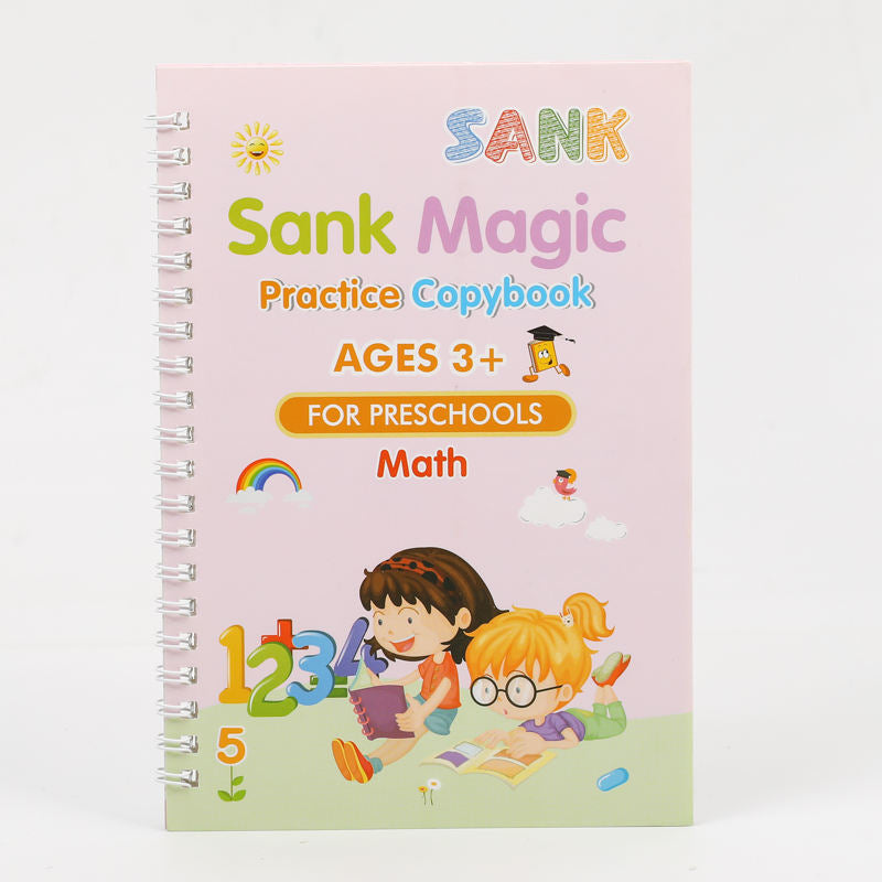Magic Copybook Set for Kids (3+) – 4 Books + Pen