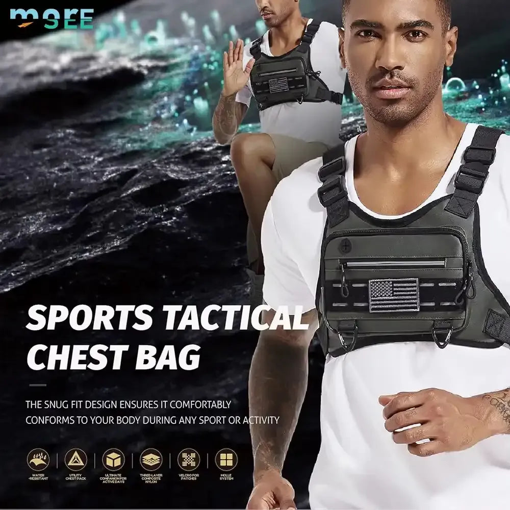 Sports Tactical Chest Bag – Carry Your Essentials Hands-Free Anywhere